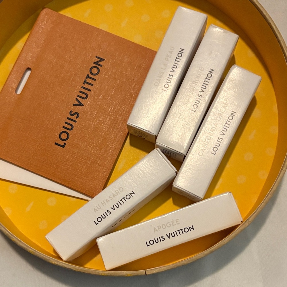 Louis Vuitton Fragrance Collection  comes with everything- the card and LV